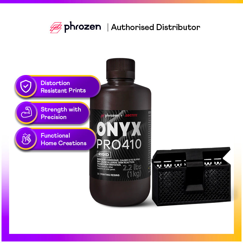 Phrozen Onyx Rigid Pro410 Resin, Black 1kg