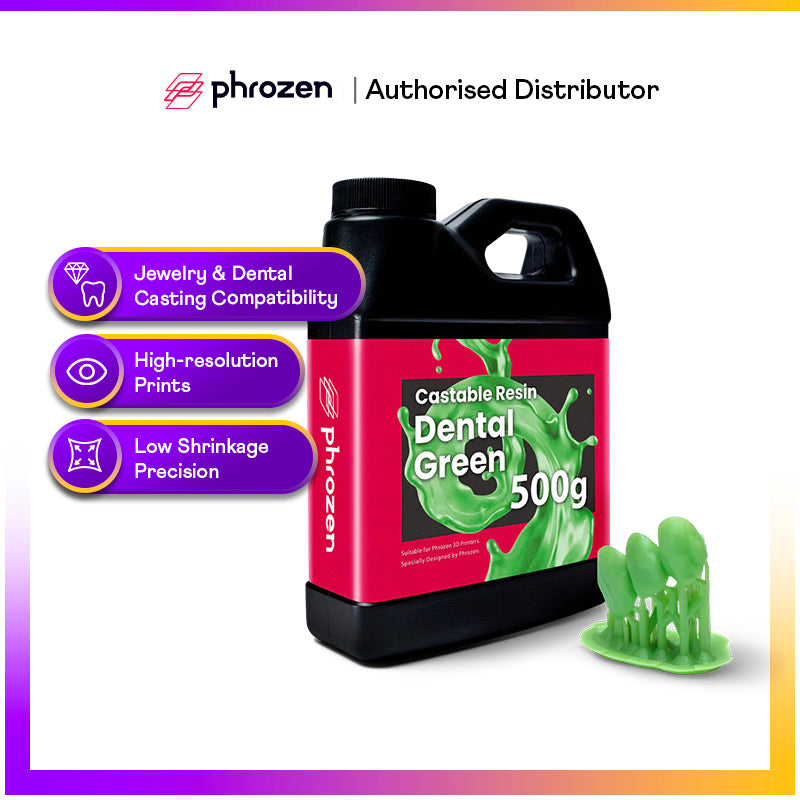 Phrozen Wax-like Castable Resin, Dental Green 500g